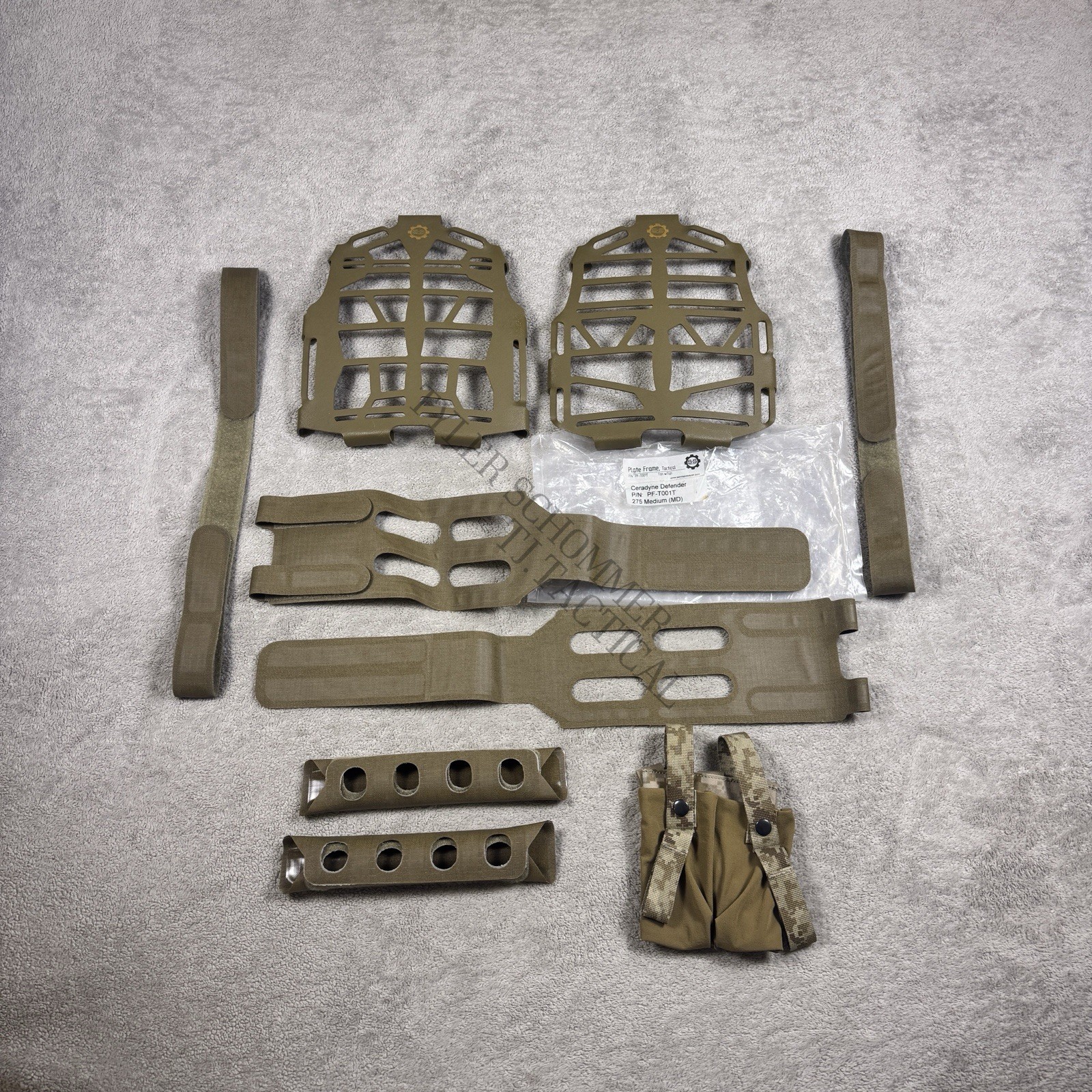 S&S Precision Plate Frame- Tan, Size Medium