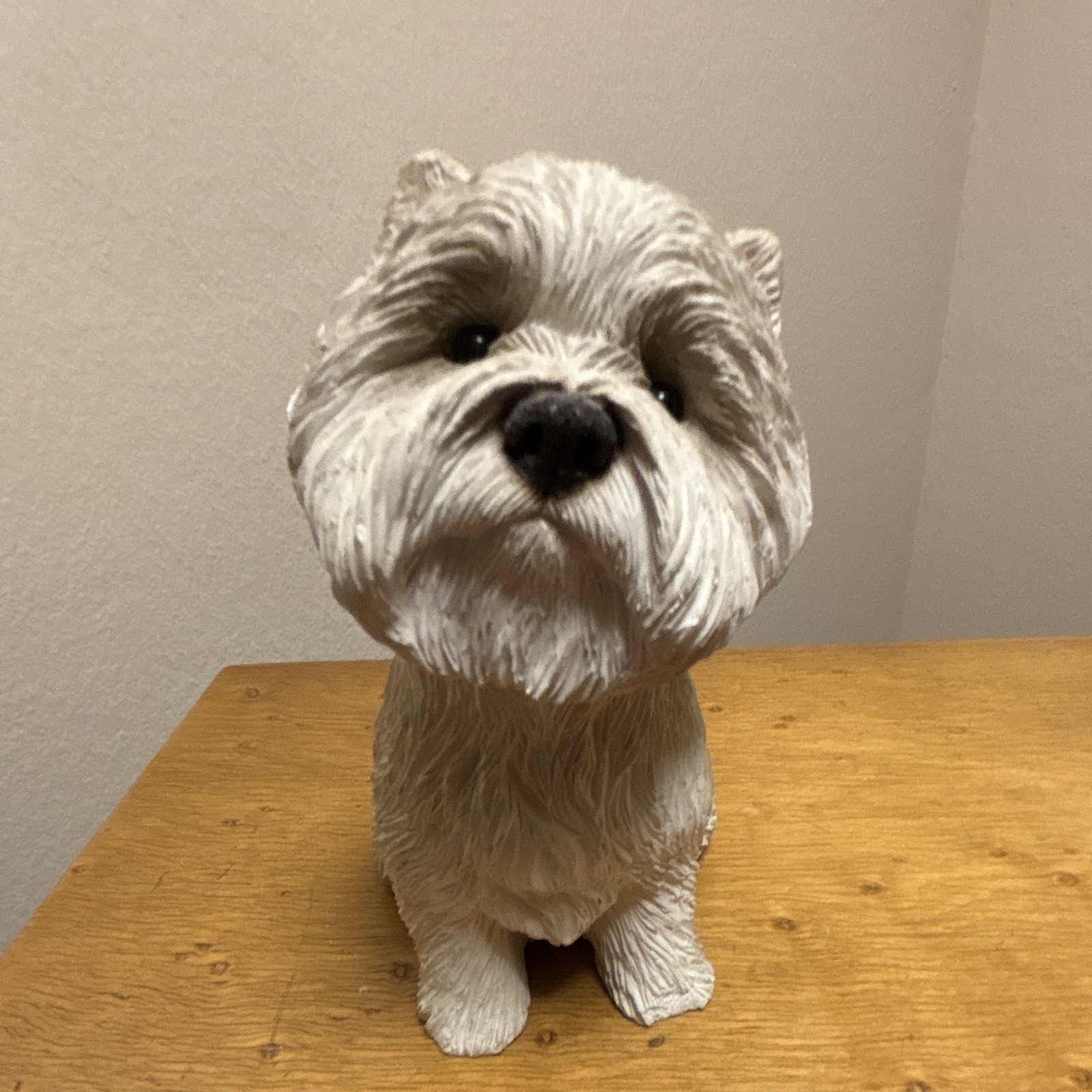 Sandicast West Highland White Terrier Westie White Dog Figurine Statue Vin 1989