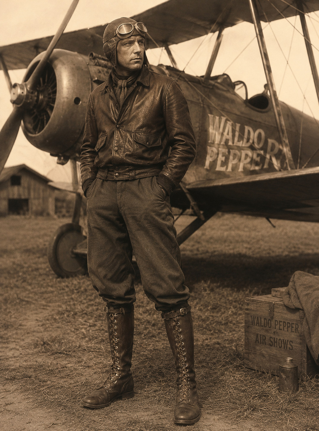 1930’s BARNSTORMER AVIATOR FLYING BOOTS