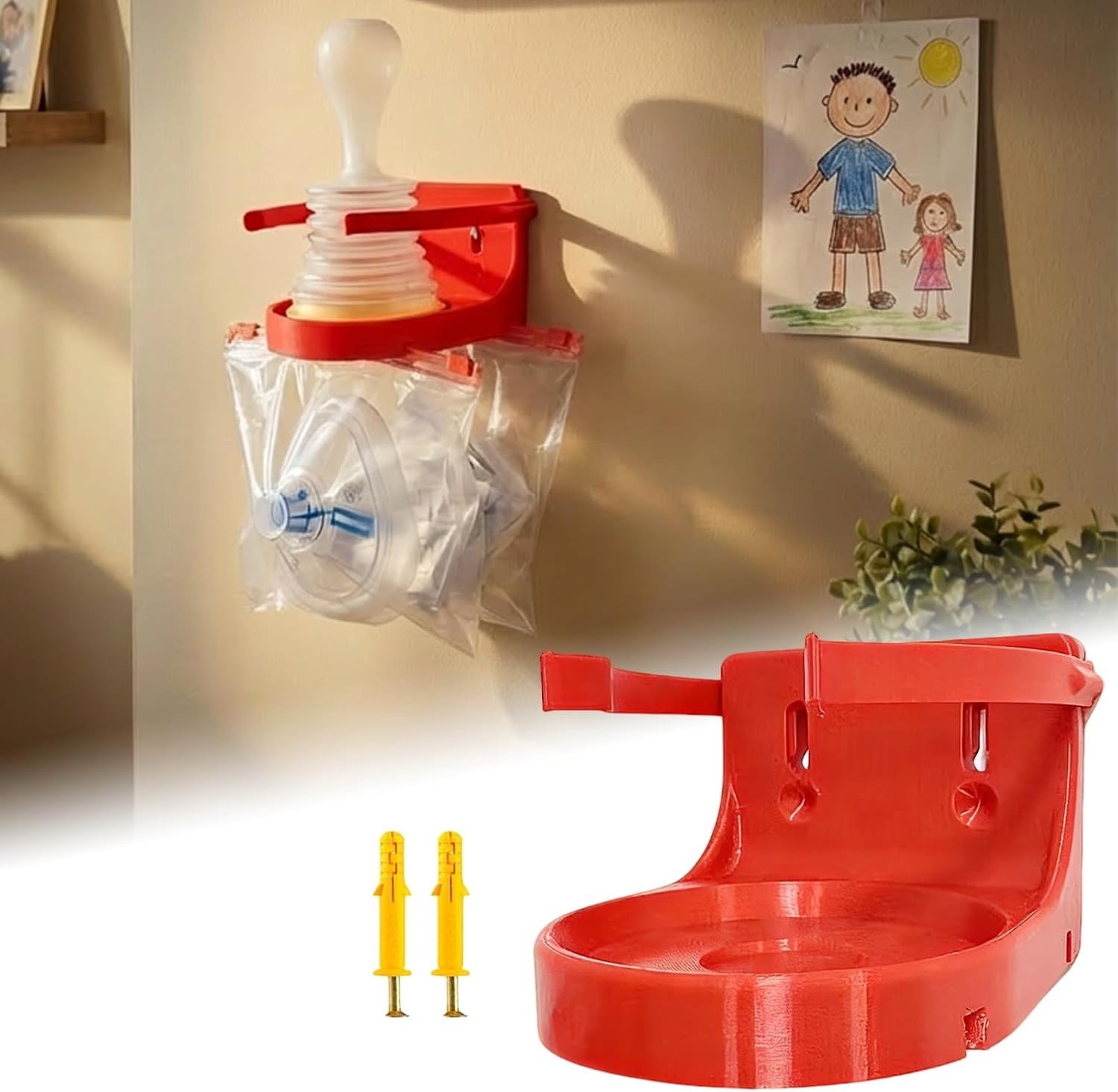 First Aid Equipment Wall Mount for Choking Rescue Device for Lifevac-Features a