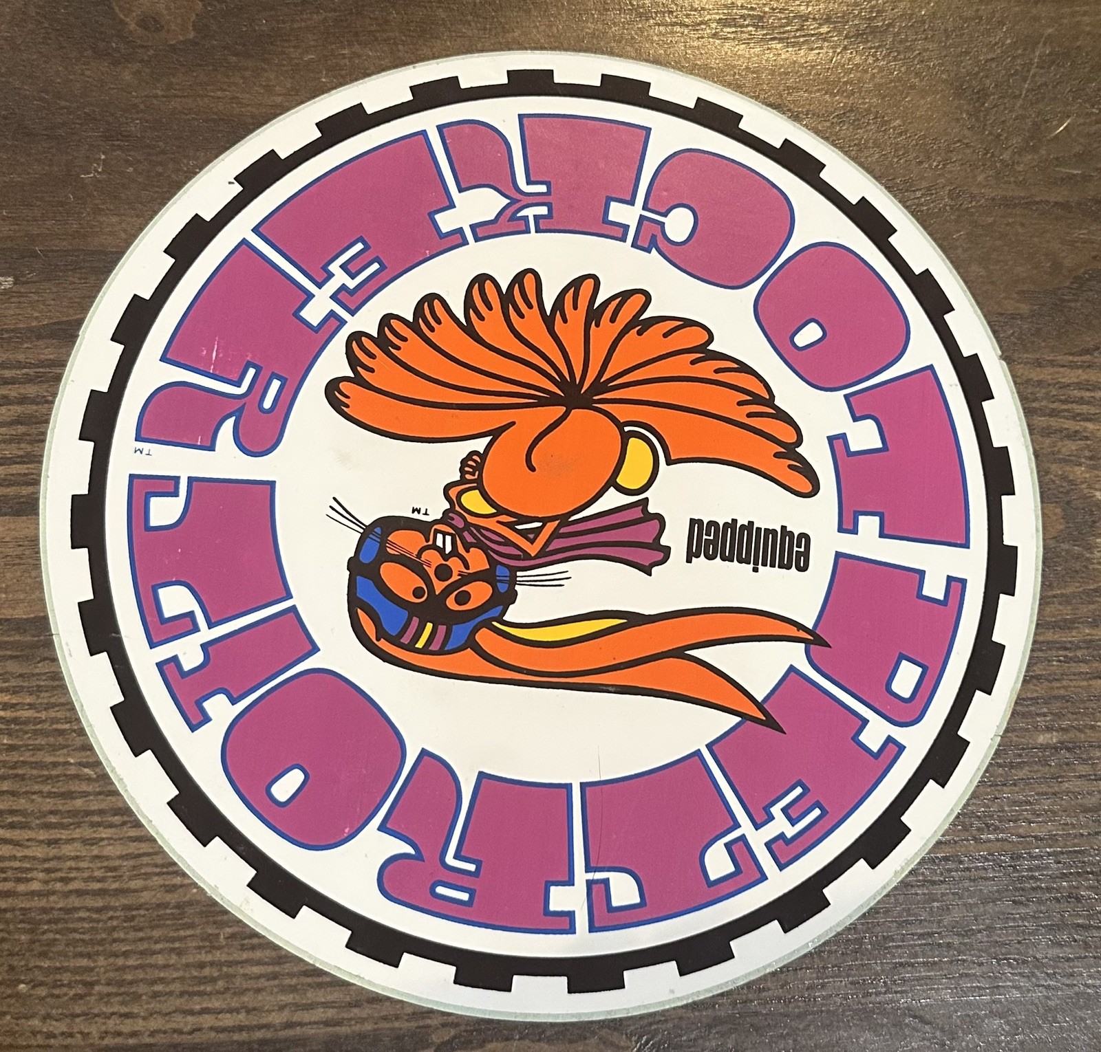 Org.  NOS 1969 Detroit Locker Equipped Racing Decal Sticker Delprint Muscle Car