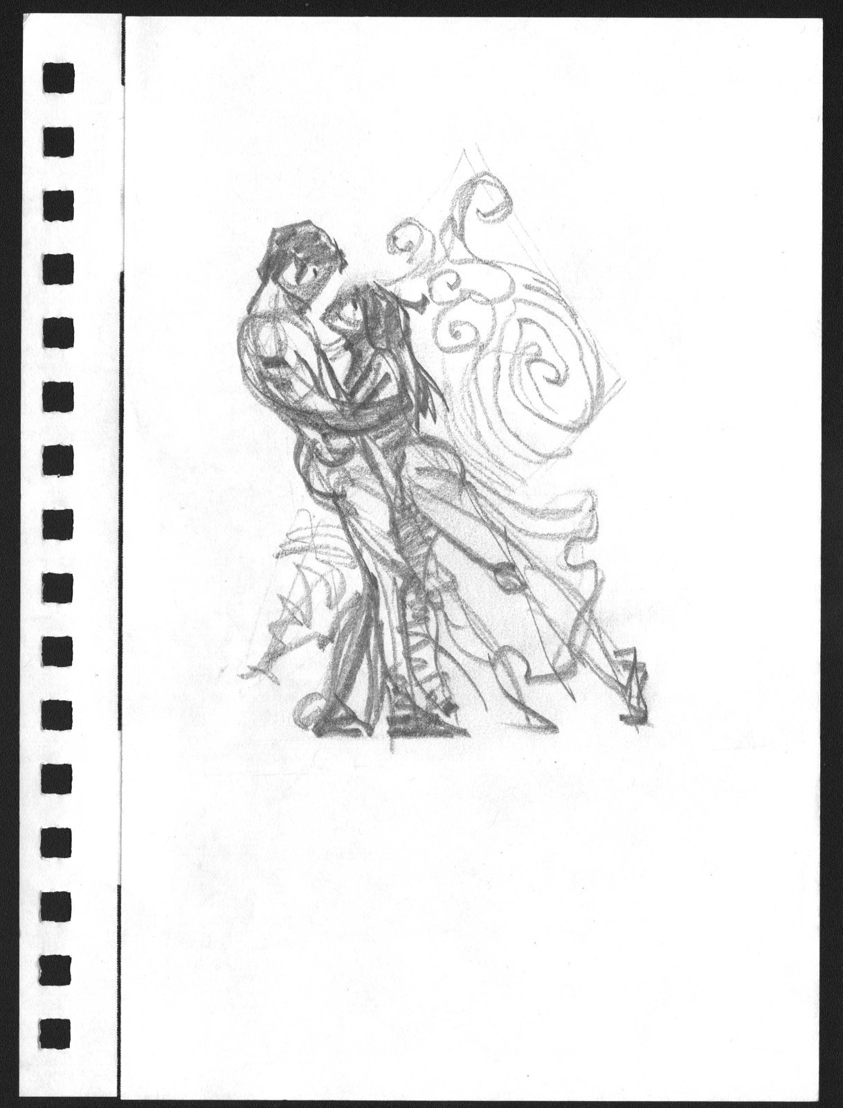 Mike Hoffman hand drawn Original Pencil Art page famous comic artist