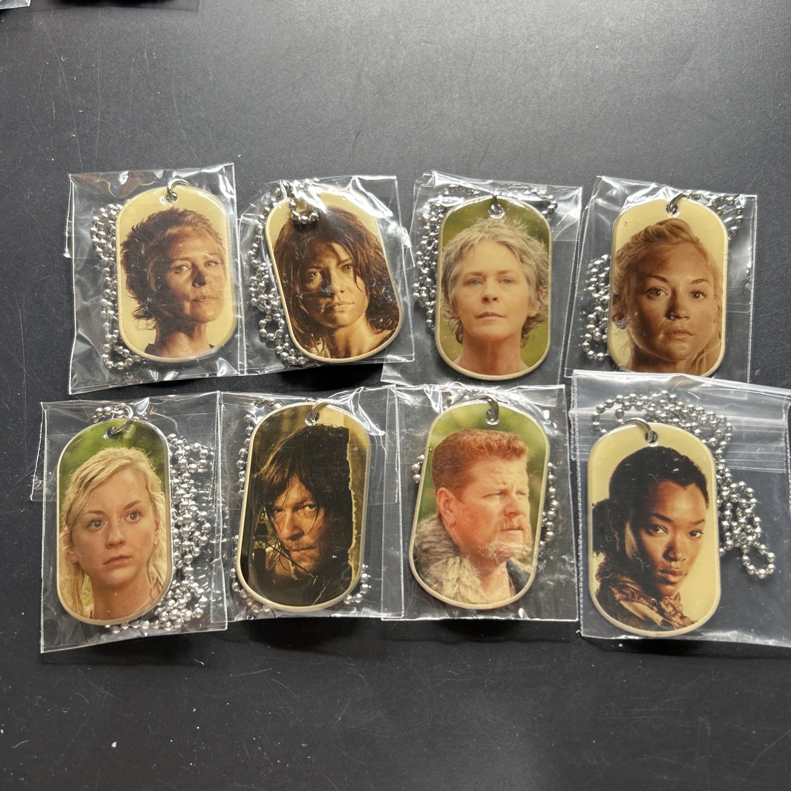 🧟 The Walking Dead AMC  Dog Tags Lot of 8 2015