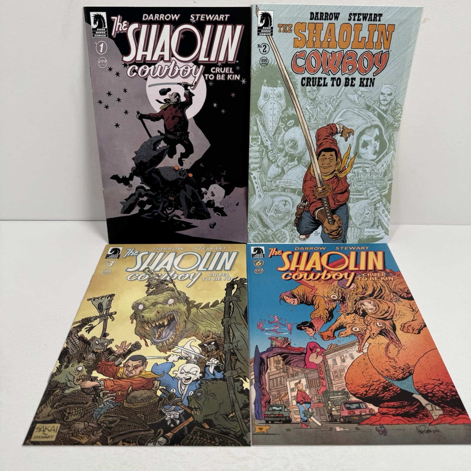 Shaolin Cowboy Cruel to Be Kin #1 #2 #3 #6 Comic Lot Dark Horse Geof Darrow