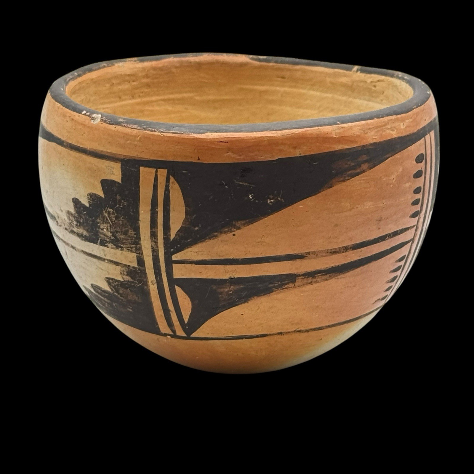 Vintage Hopi-Tewa Polychrome Sikyatki Revival Beth Sakeva Signed Pottery 3