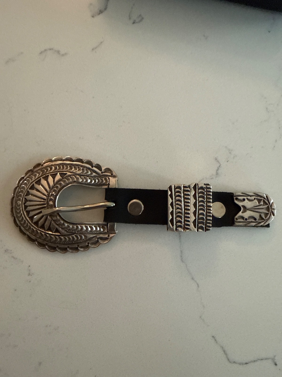 Sterling Silver Ranger Belt Buckle - Leonard Maloney