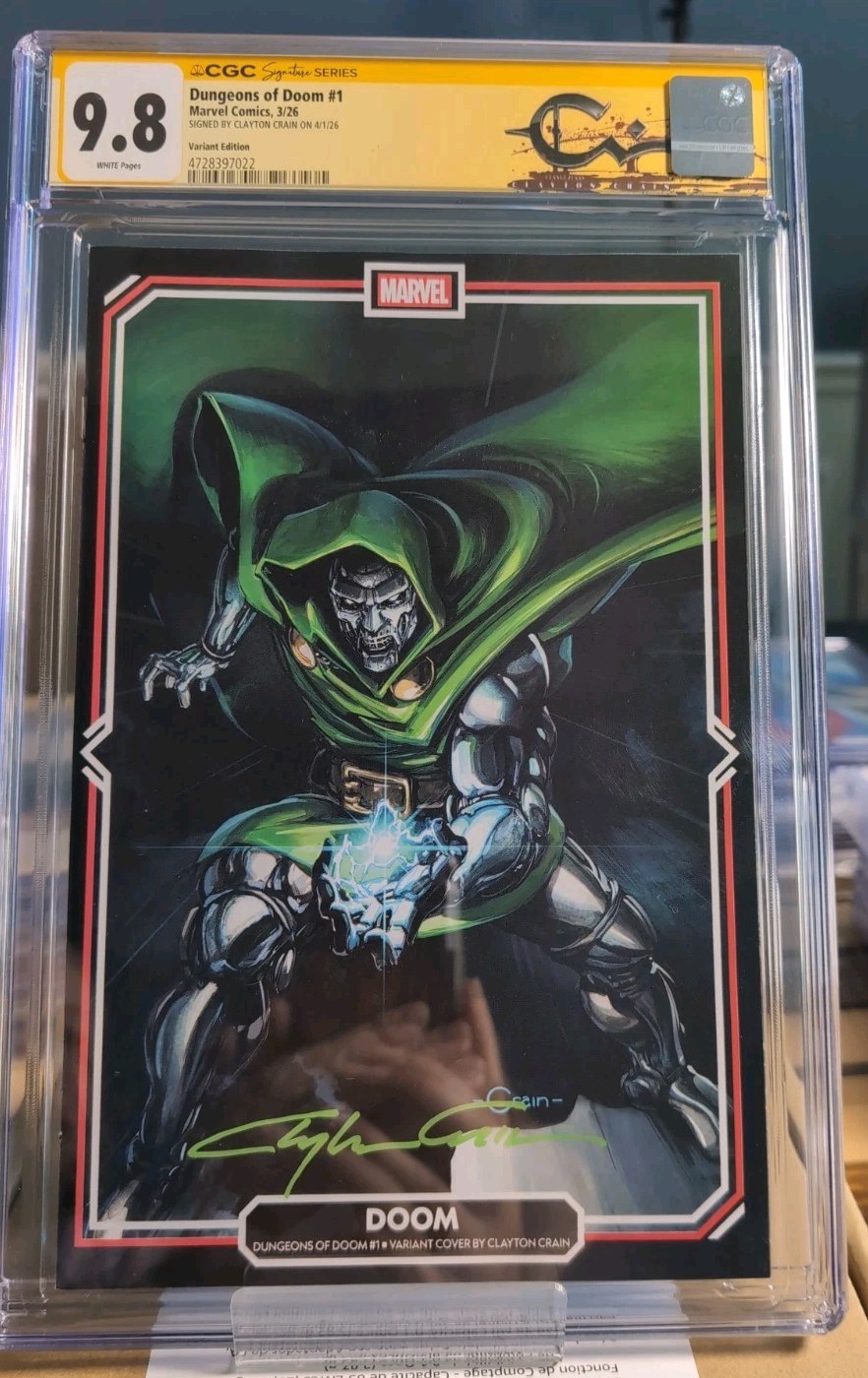 Dungeons of Doom #1, CGC SS 9.8, Frame Variant, Signed Clayton Crain ( 2026)