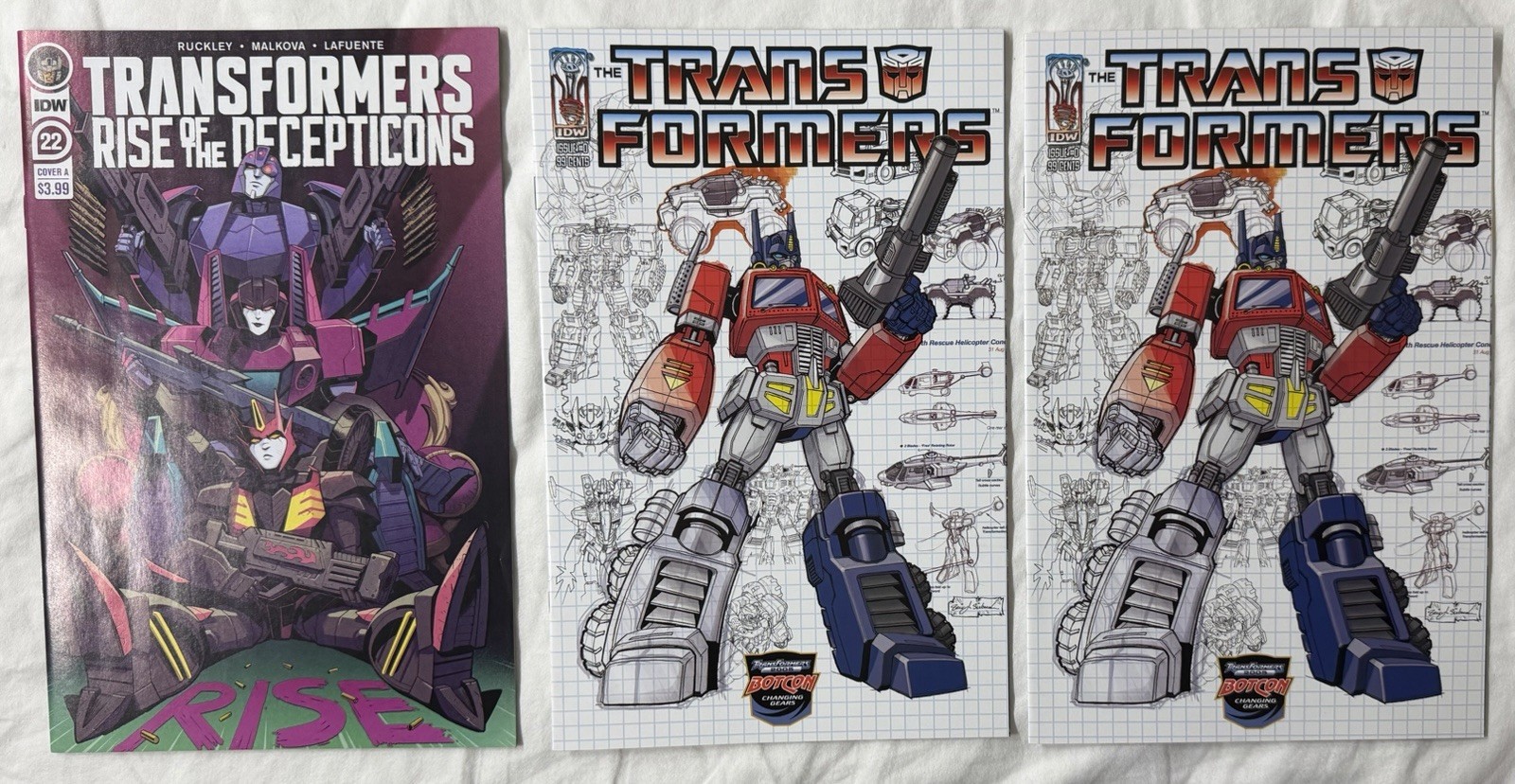 Transformers Comic Lot, Rise Of The Decepticons #22 IDW Rare Botcon Exclusive #0 Transformers Comic Lot, Rise Of The Decepticons #22 IDW Rare Botcon Exclusive #0