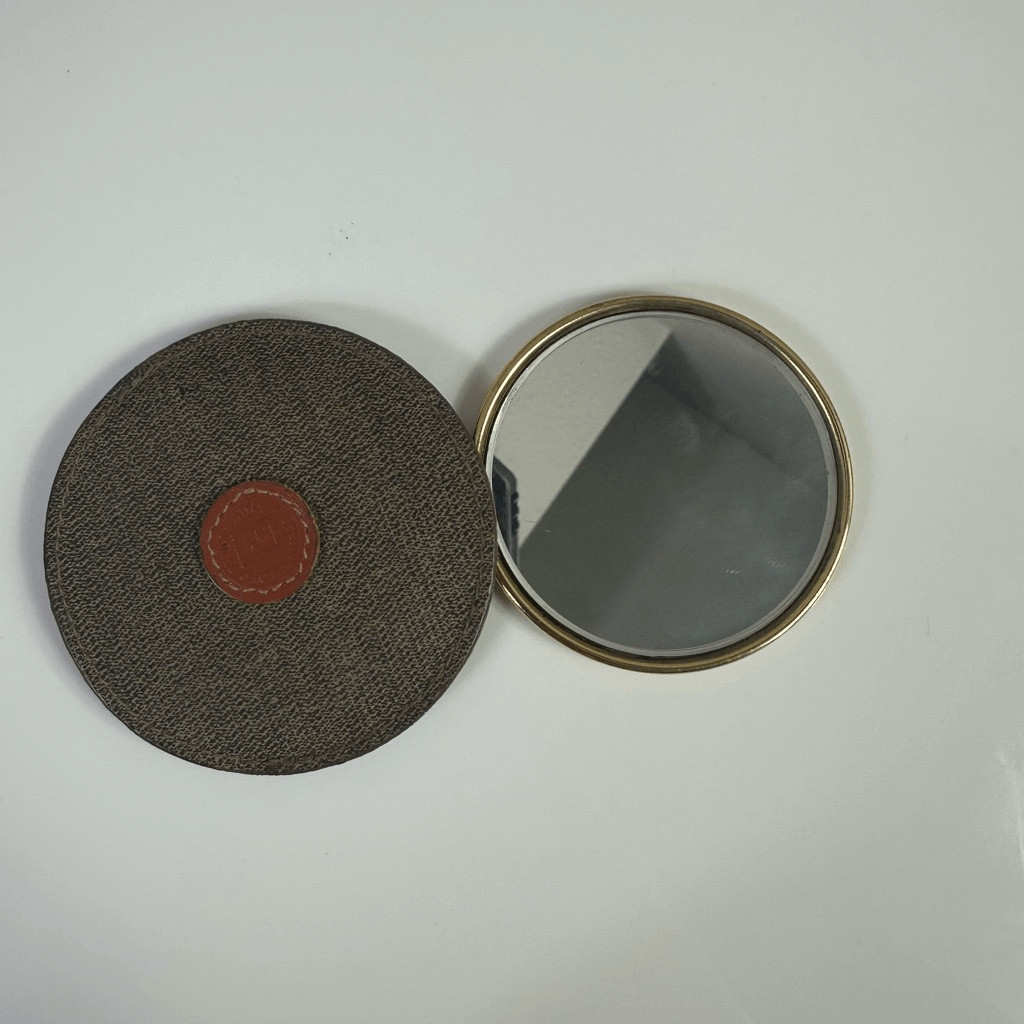 FENDI FF Vintage Mirror Case With Hand Mirror FENDI FF Vintage Mirror Case With Hand Mirror