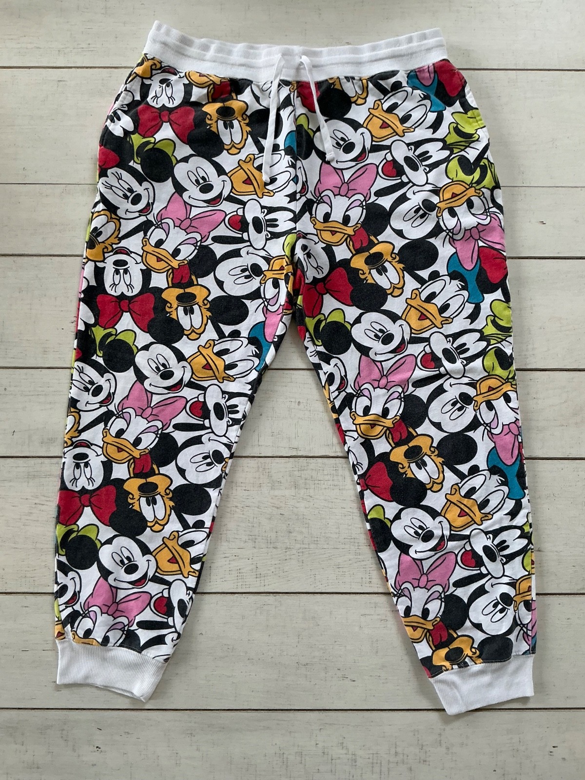Girls Disney Mickey and Friends AOP Graphic Jogger Sweatpants XL 15-17