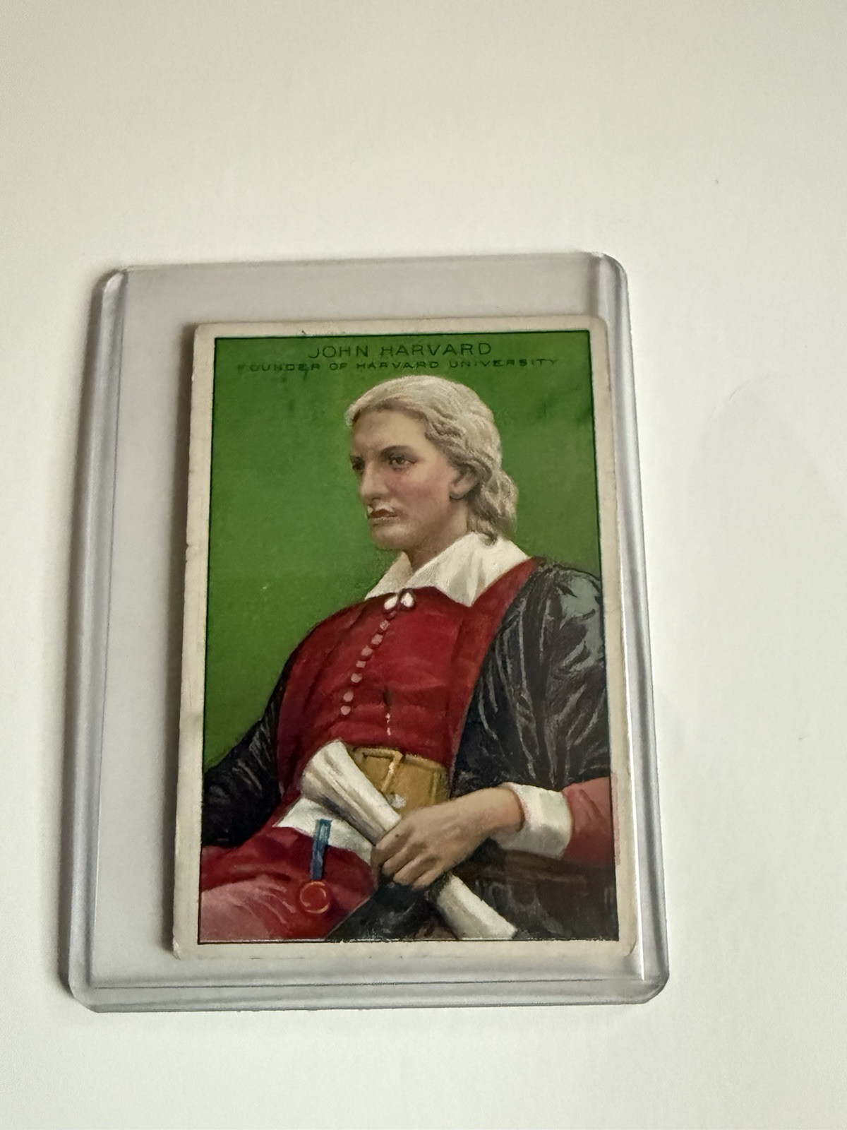 1911 John Harvard HEROES OF HISTORY/MEN OF HISTORY Trading Card 