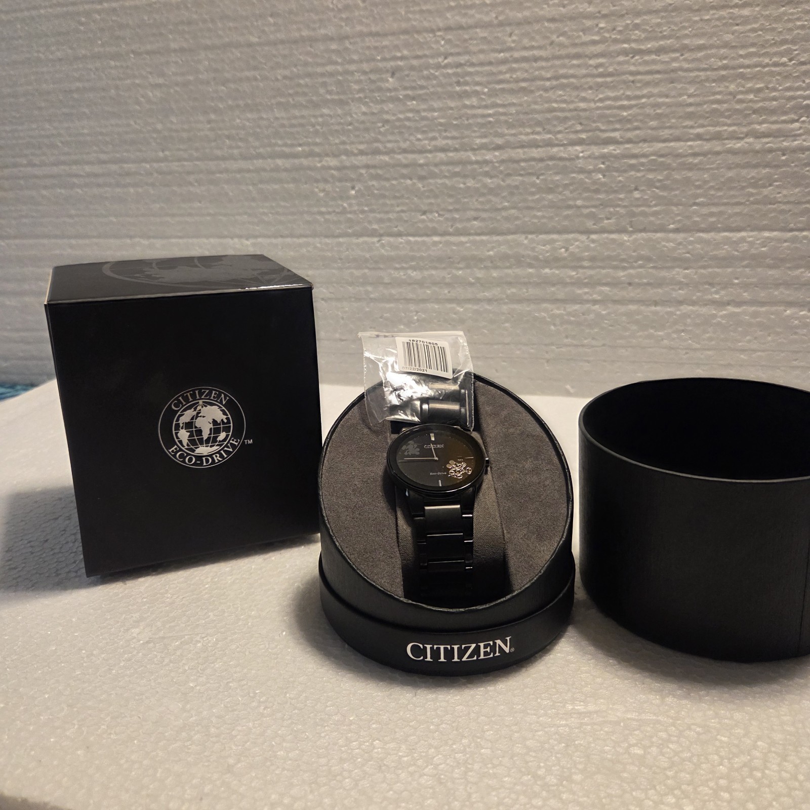 Citizen Eco-Drive Disney Mickey Mouse  black  Ion- plated watch