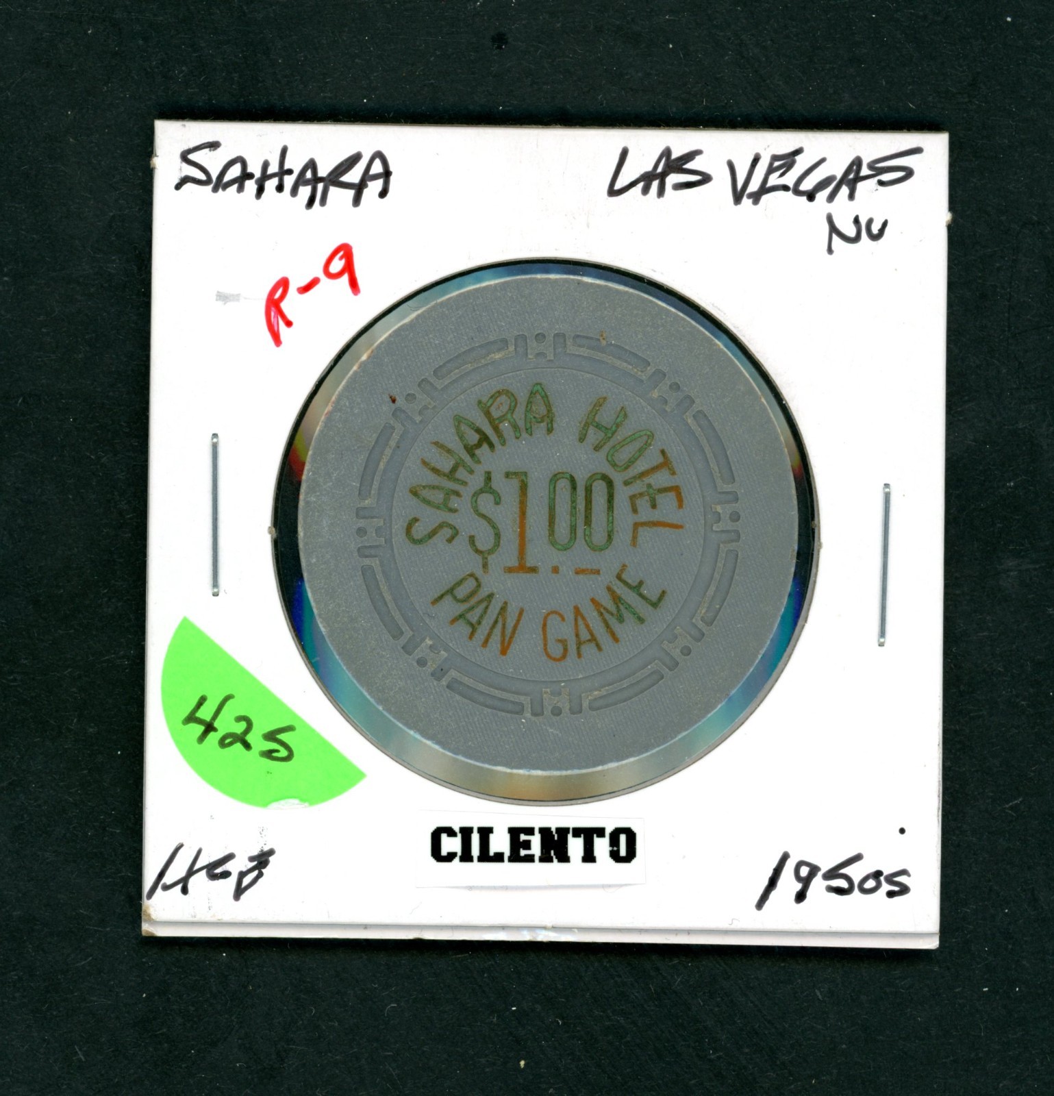 XRARE $1.00 Sahara Hotel Pan Game Las Vegas, Nevada Casino Chip