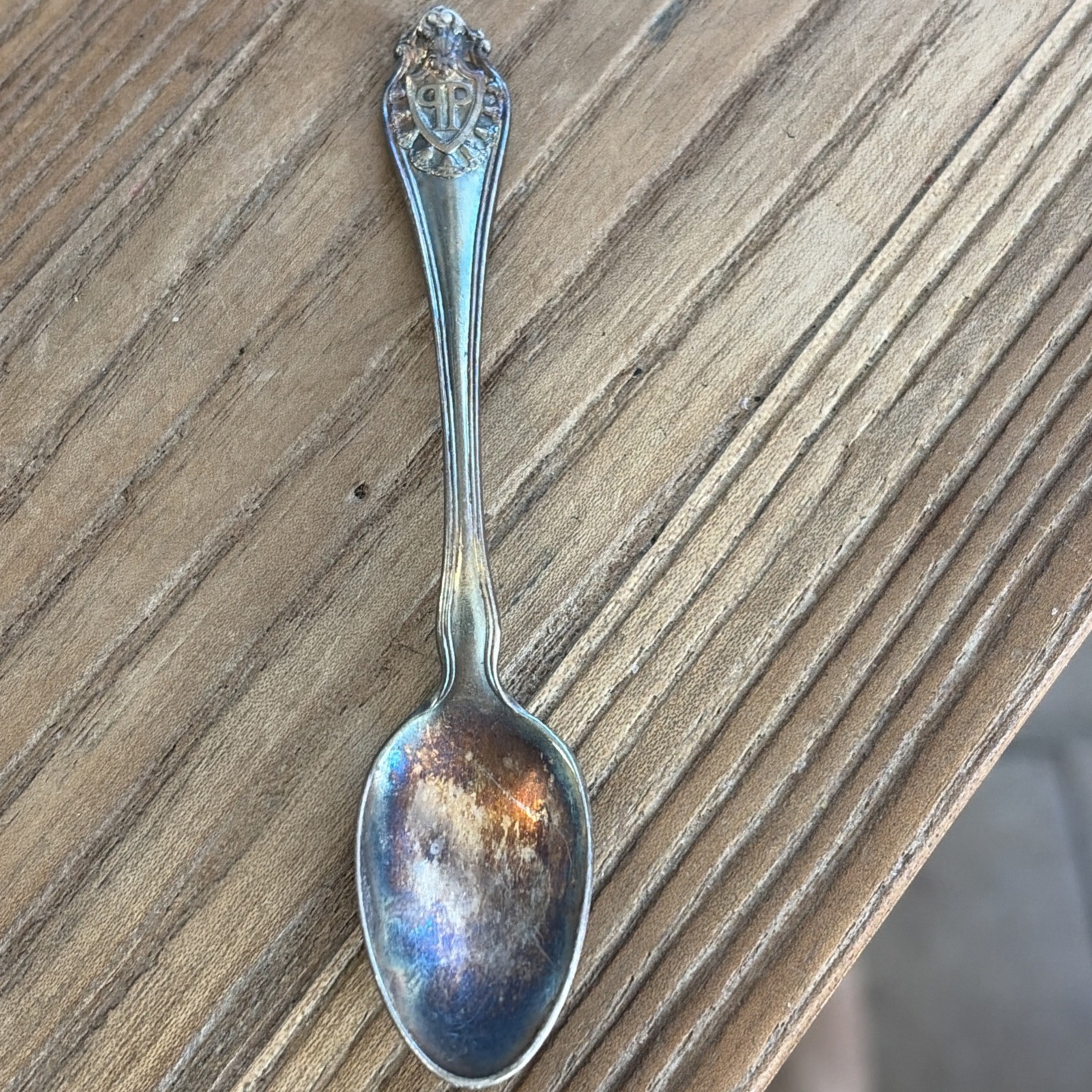 VTG New York Plaza Hotel, PP Logo, Demitasse Spoon, 1945 VTG New York Plaza Hotel, PP Logo, Demitasse Spoon, 1945