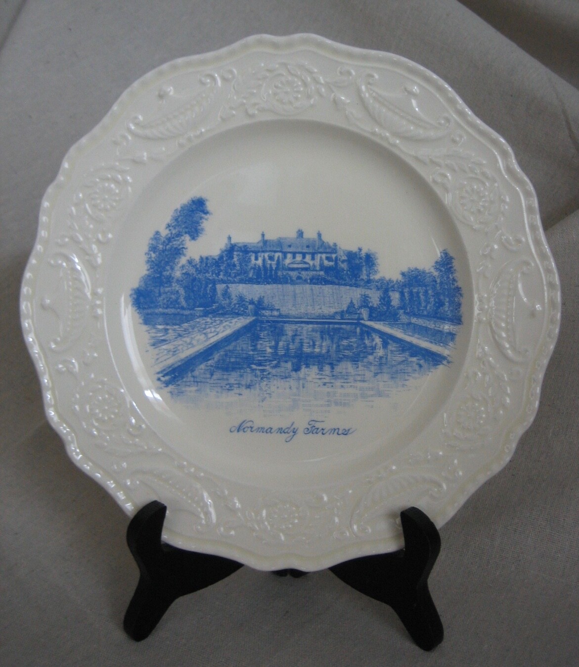 Historic Normandy Farms Adam Antique Steubenville Pottery Collector Plate 9