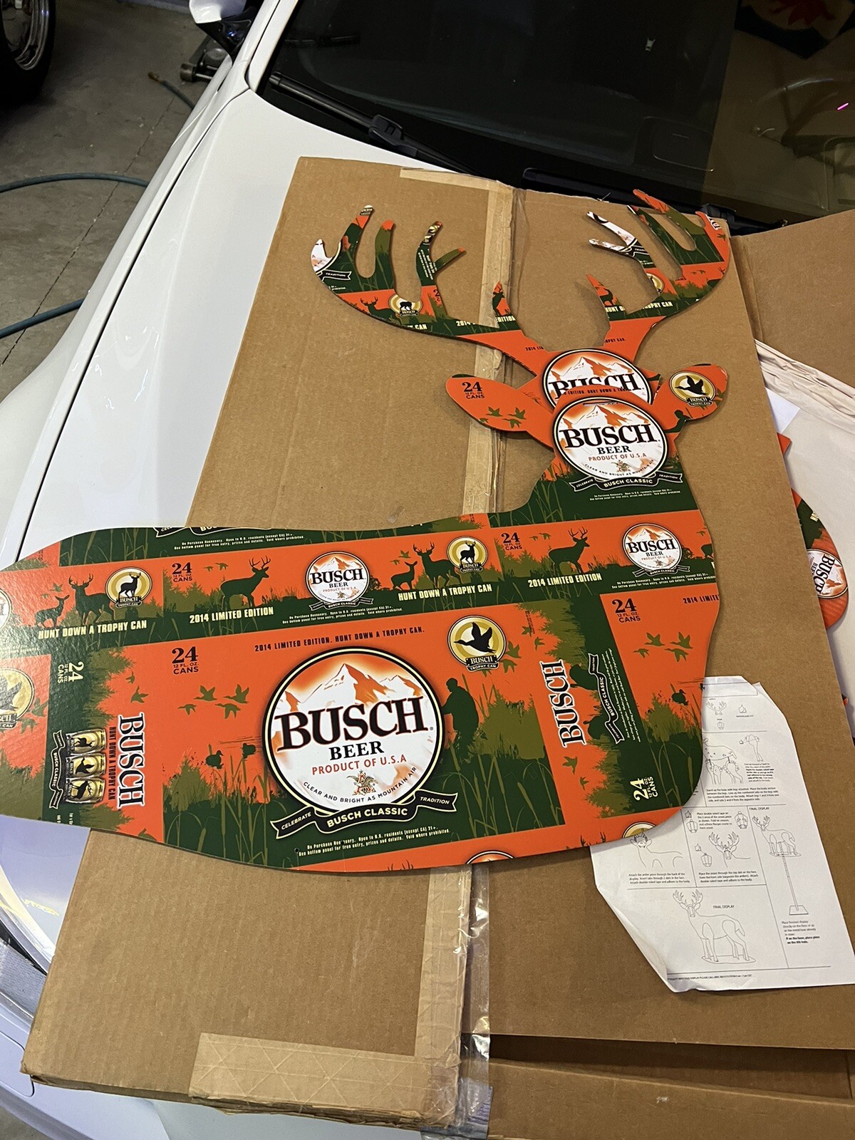 Busch Beer Deer Camo Hunting Buck store Display RARE