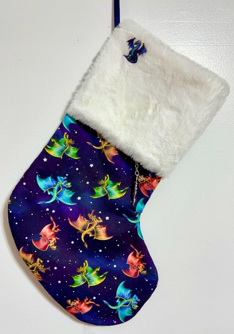 Large Handmade Dragon Game Of Thrones Medieval Christmas Stocking Large Handmade Dragon Game Of Thrones Medieval Christmas Stocking