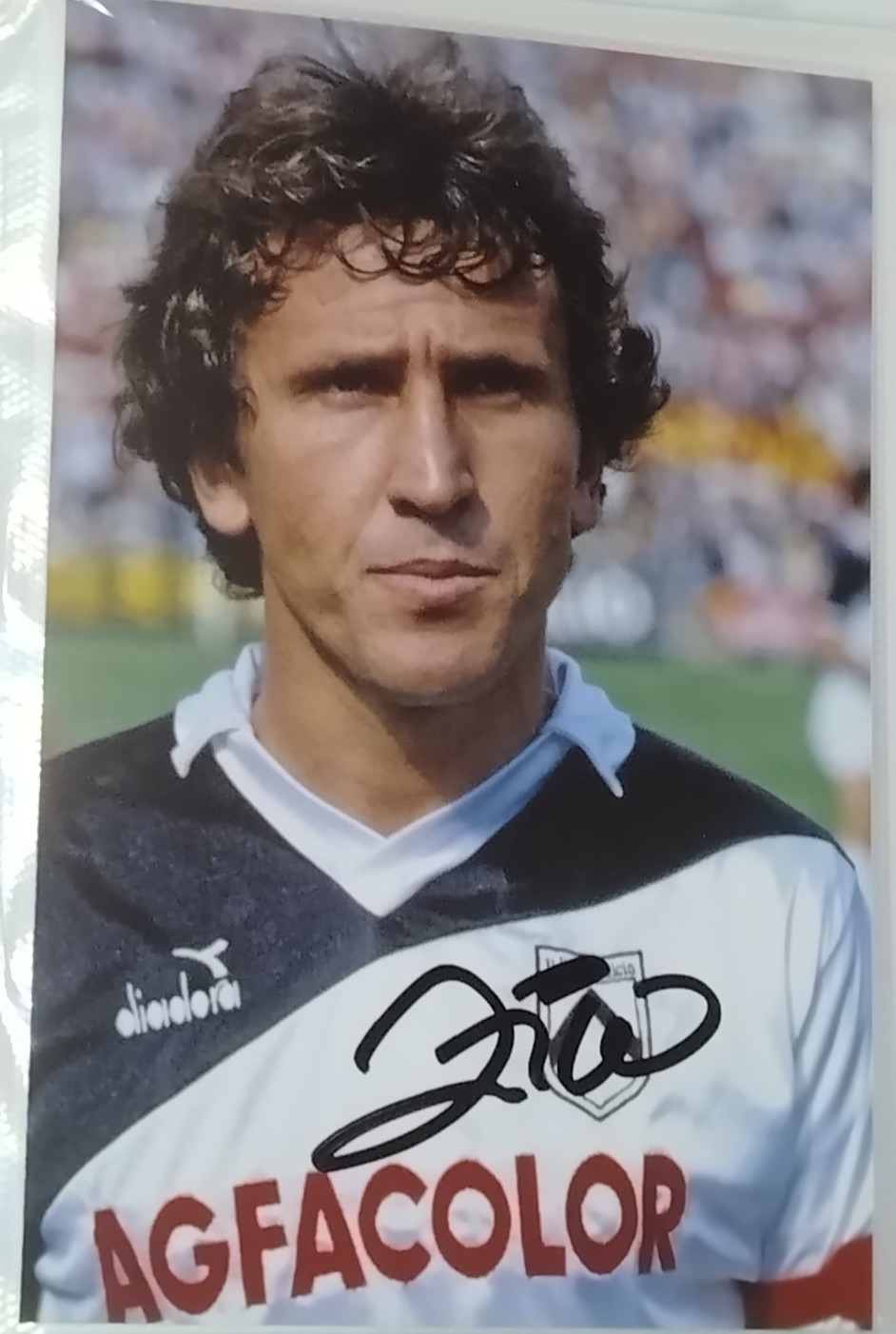 AUTOGRAPH ZICO ARTHUR DE COIMBRA PHOTO UDINESE FOOTBALL SHIRT N.10 DIADORA 80s AUTOGRAPH ZICO ARTHUR DE COIMBRA PHOTO UDINESE FOOTBALL SHIRT N.10 DIADORA 80s