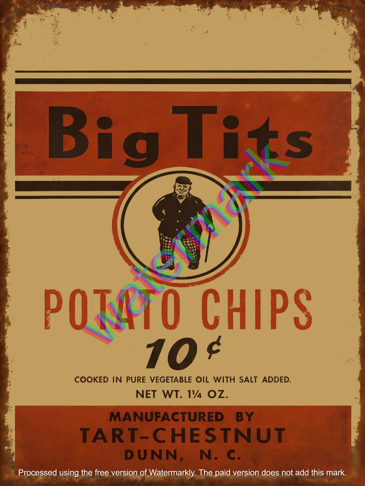 Big Tits Potato Chips Sign 9\