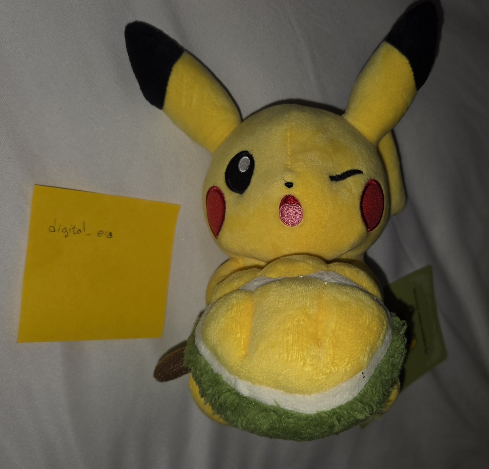 Pokemon Center Singapore Pikachu Holding Durian Plush 2026 Exclusive NEW w/Tag