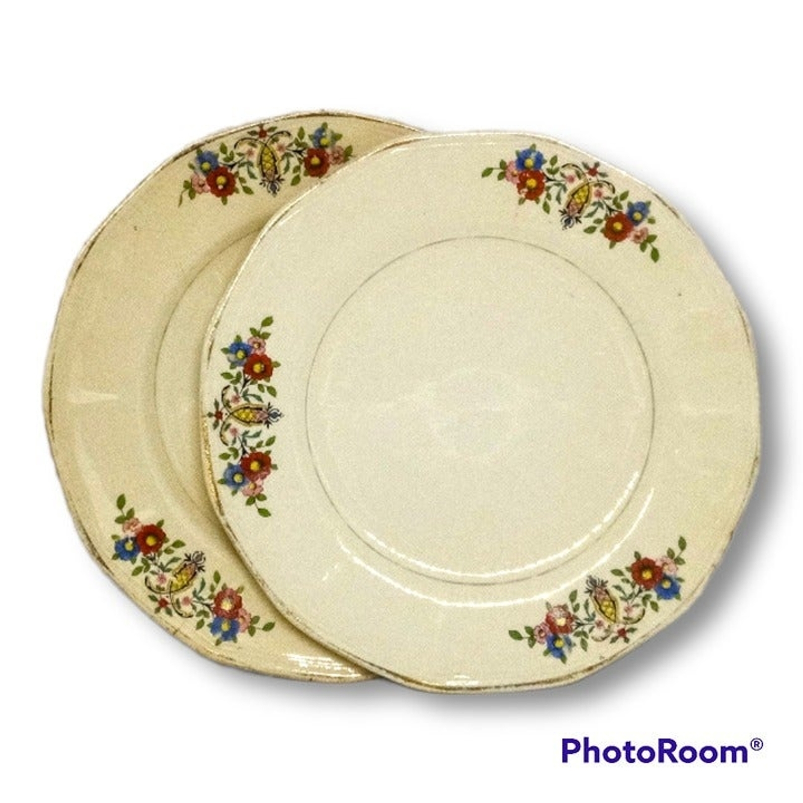Clinchfield China Dessert Plates -Pie Plates-Antique-Blue Ridge Pottery-SPI-1925
