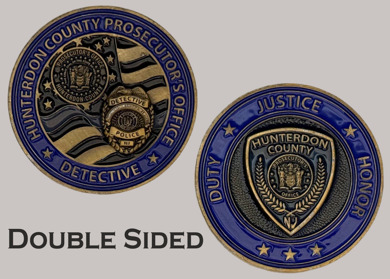 Hunterdon County Prosecutor Office Detective Challenge Coin  J#37