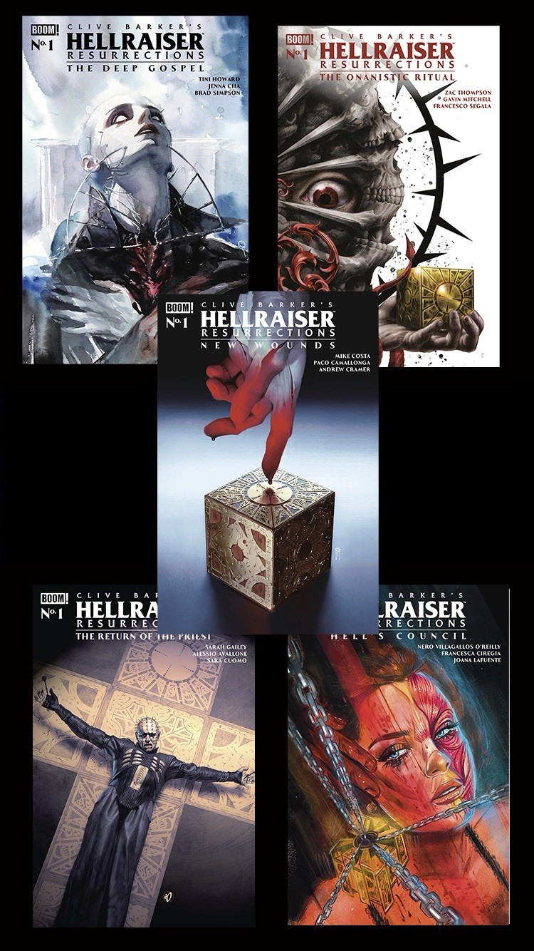 Hellraiser: Resurrections #1 - CXC 5 Book Horror Bundle Complete FOC Set 9/28/26