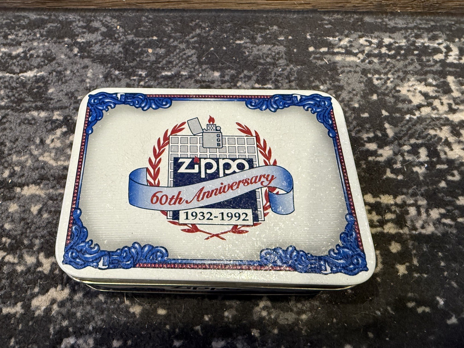 Zippo 1932-1992 60th Anniversary Lighter W/ Tin NEW Zippo 1932-1992 60th Anniversary Lighter W/ Tin NEW