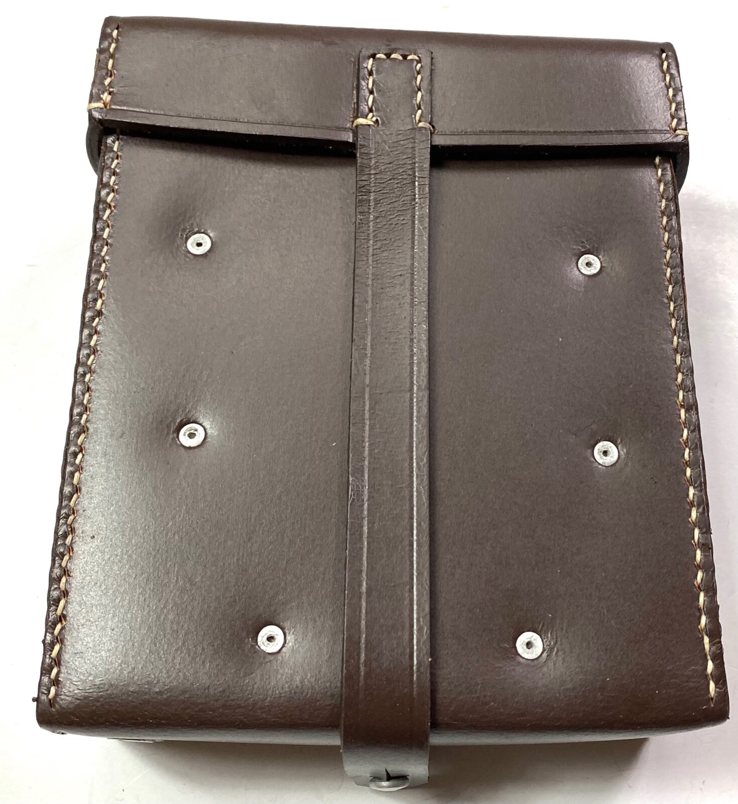 WWII GERMAN MG GUNNER TOOL POUCH- BROWN LEATHER