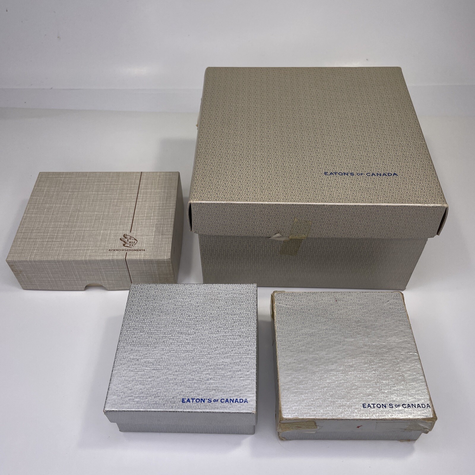 Eaton's of Canada Vintage Department Store Cardboard Boxes Set of 4