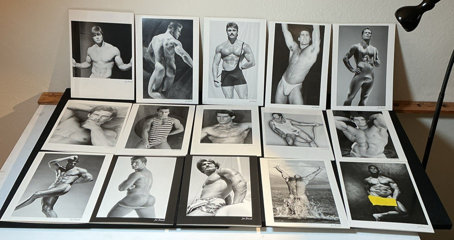 Vintage Colt Studio 15 Photo Greeting Cards Lot Gay Interest Jim French