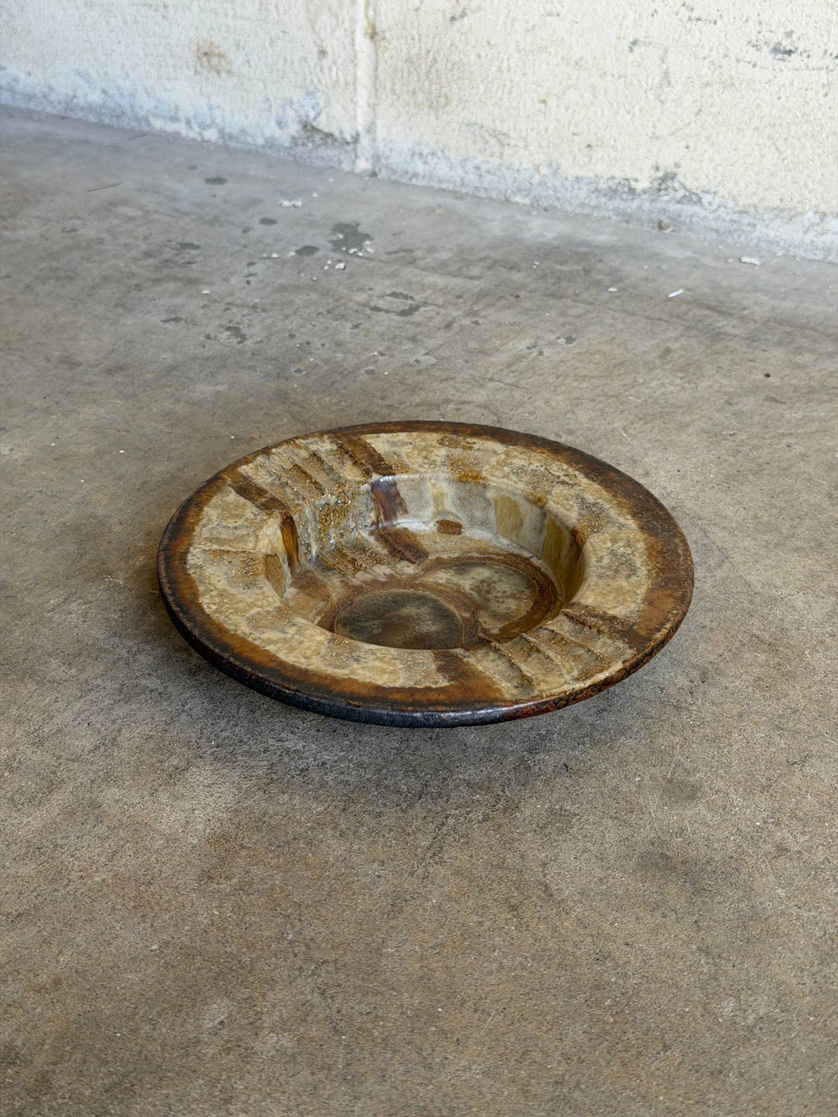 1970s Mid-Century Modern Danish Axella Ceramic Circle Motif Plate