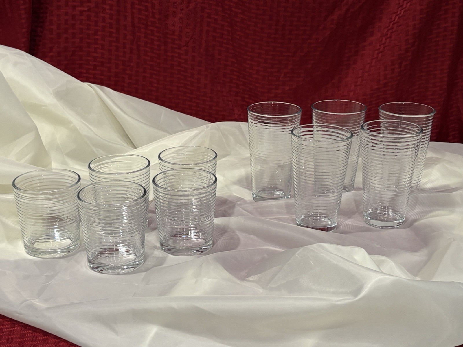 Ten (10) Doro by Pasabahce Clear Glass Tumblers/Double Old Fashioned Glasses