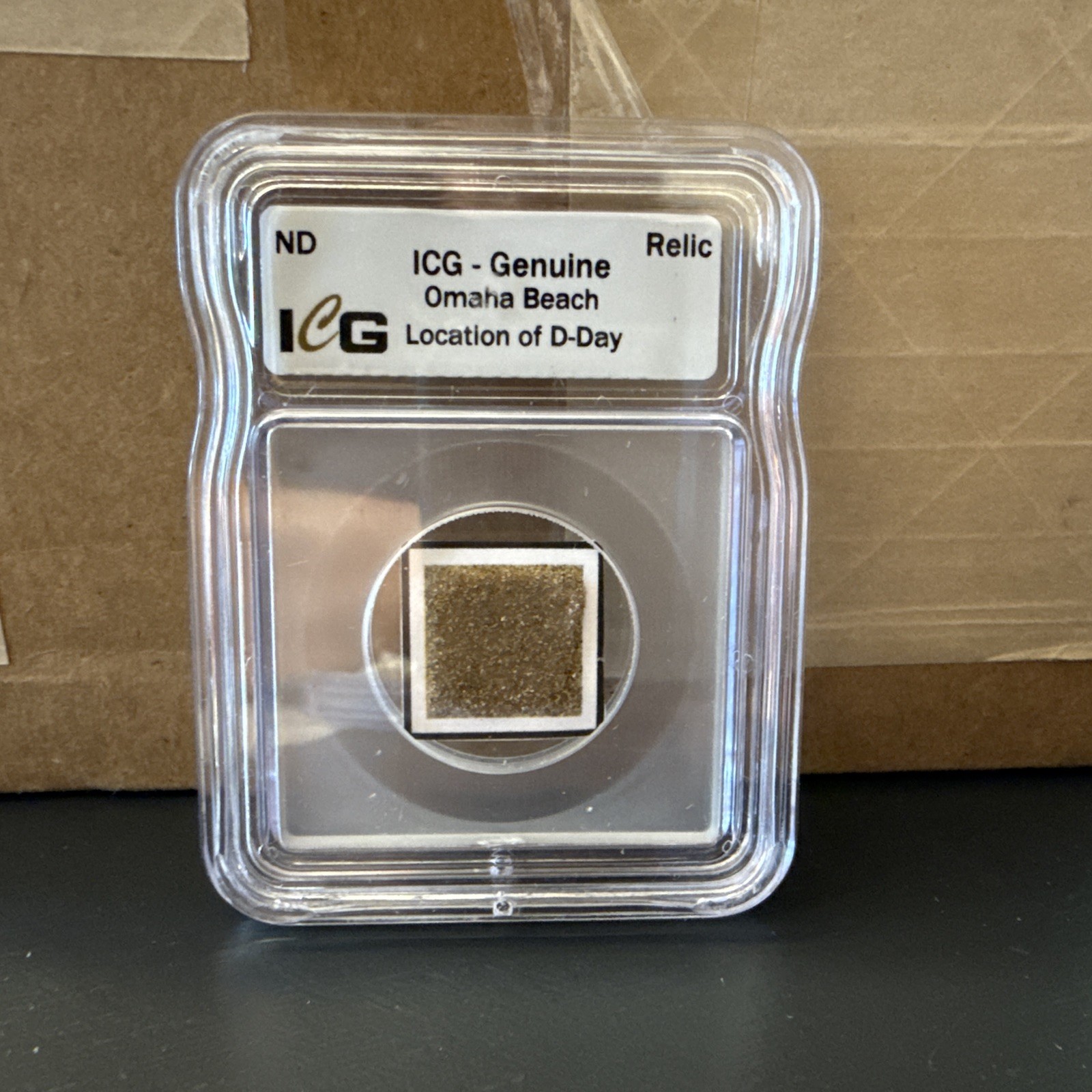 ICG Genuine Omaha Beach Location D-Day RELIC - Authentic historical Relic