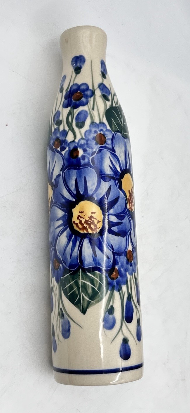 Rare Unikat ANDY Grażyna Potocka Polish Pottery Floral Hand Painted Vase