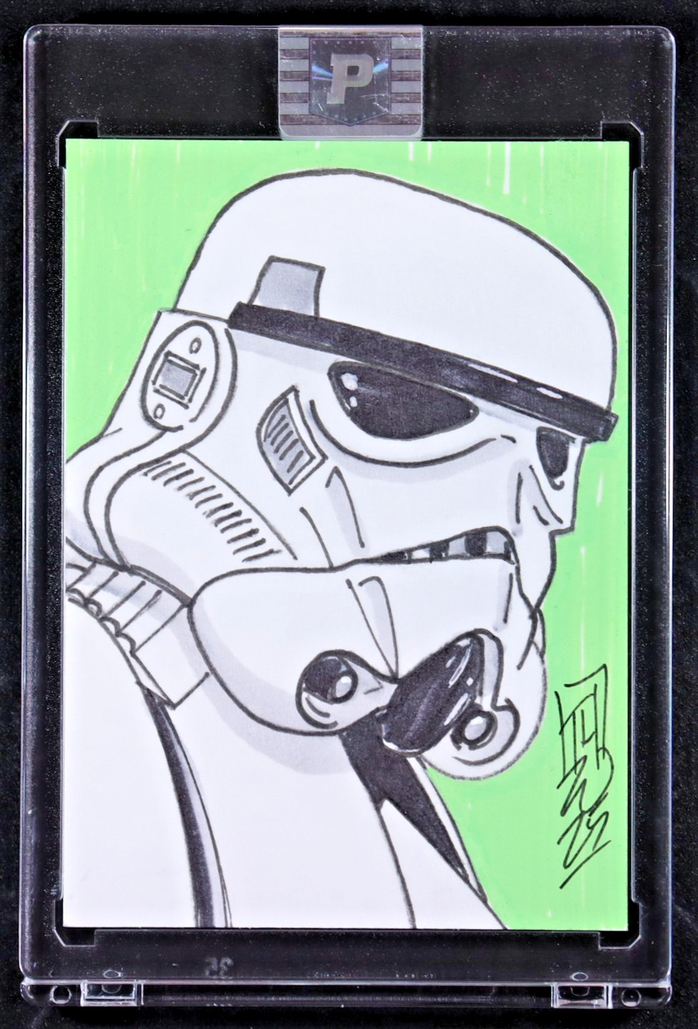 Tom Hodges Stormtrooper Star Wars Original Art Sketch Card 1/1 Pristine