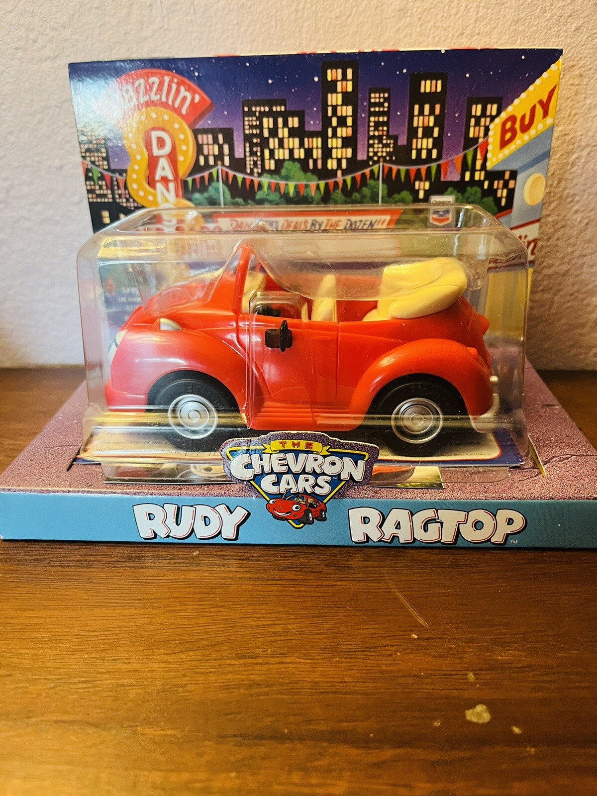 The Chevron Cars Rudy Ragtop  VINTAGE 1999 Advertising Collectible NOS Car Red