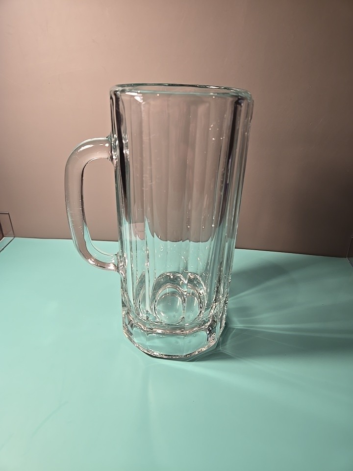 Vintage Thick Heavy Libbey 20oz  Beer Mug Very Nice Clear Glass. 7.5in×3in. Used