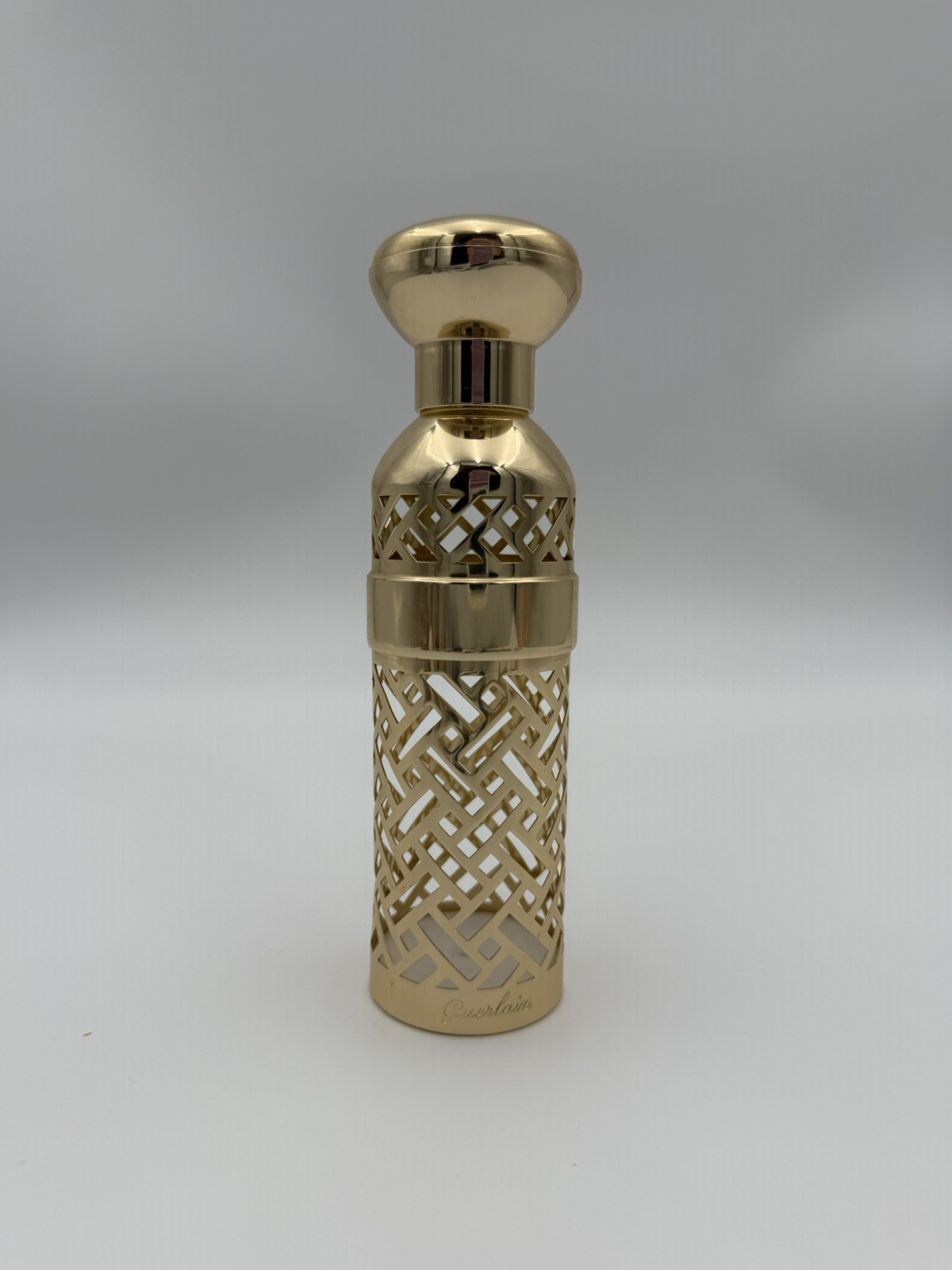 Vintage Guerlain 93ml Gold Perfume Refill Case L'Heure Bleue (or Shalimar) 1983