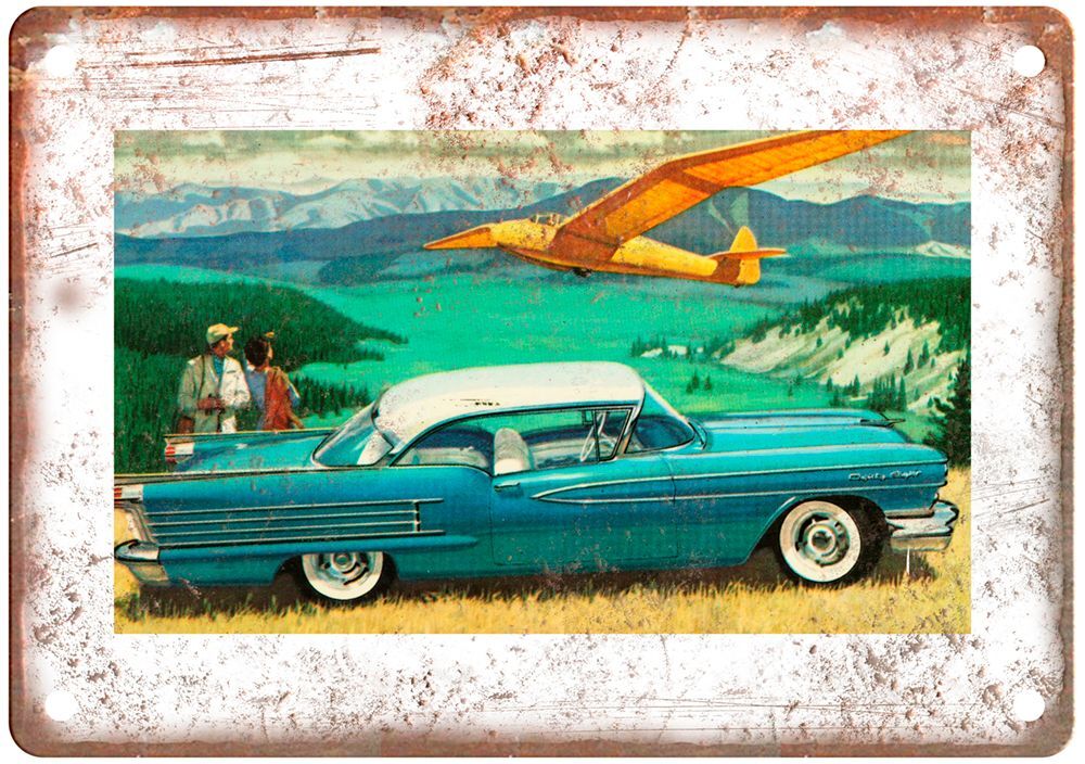 1958 Oldsmobile Dynamic 88 Holiday Coupe Vintage Ad Retro Look Metal Sign A5049