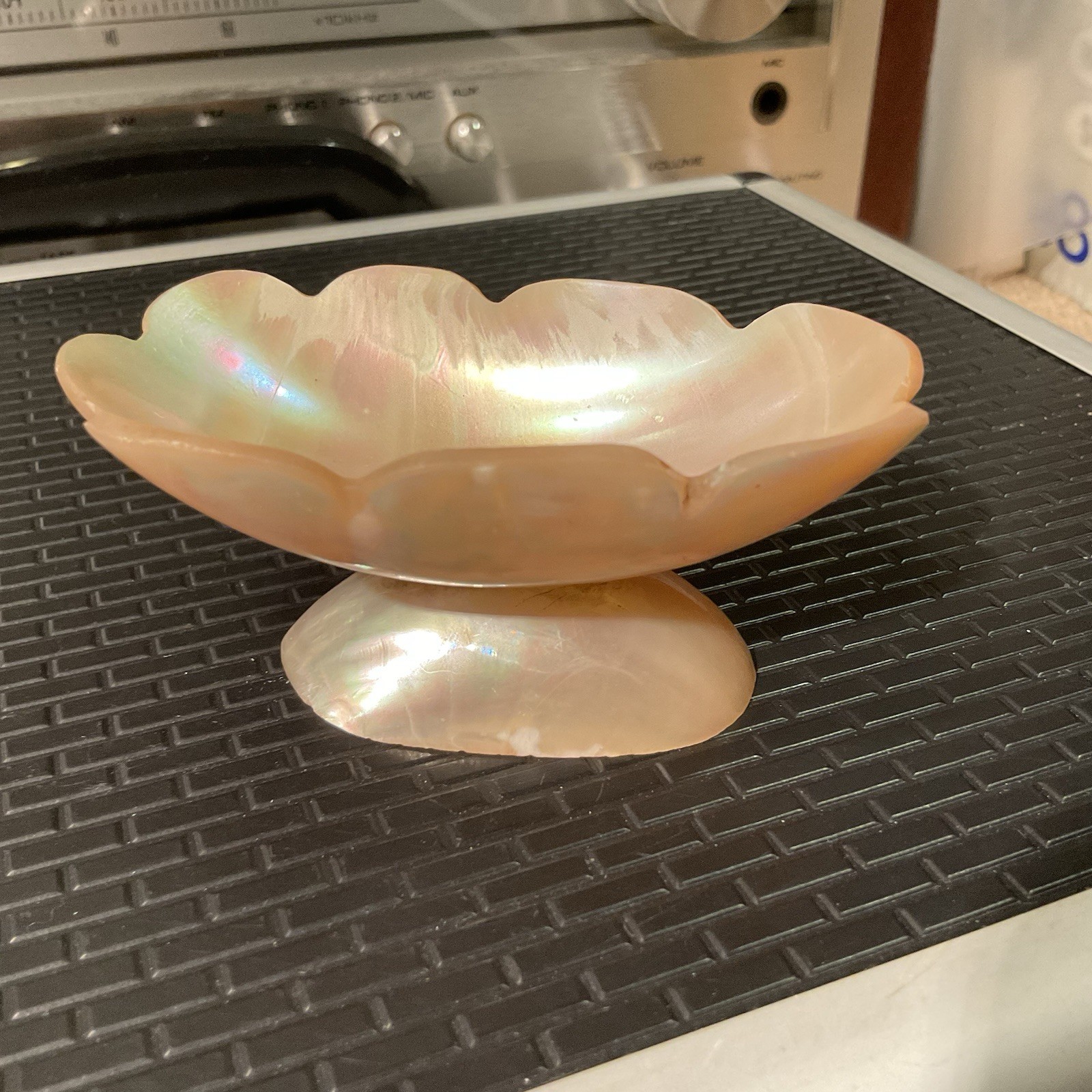 Antique Mother of Pearl Caviar Dish
