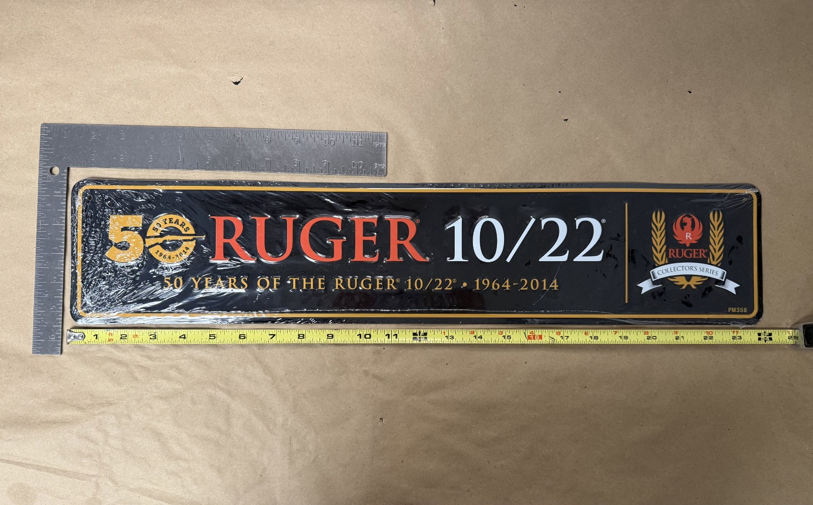Ruger 10/22 50 Years 1964-2014 Anniversary Collector’s Series Embossed Tin Sign