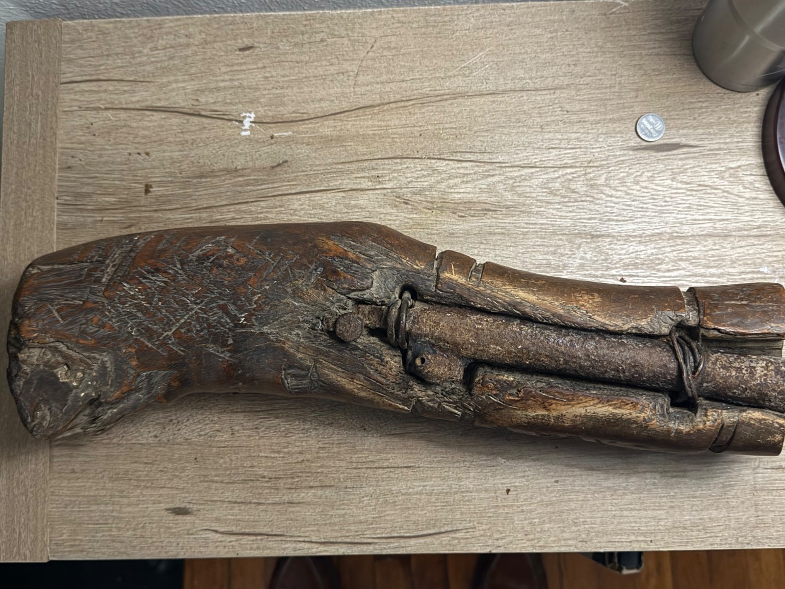 ANTIQUE RARE PRIMITIVE SPANSH COLONIAL BLUNDERBUSS OR TRABUCO