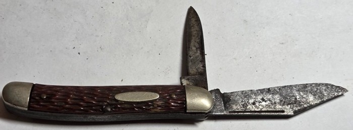 Vintage Ulster 2-Blade Pocket Knife Model 10 Blades tight good snap