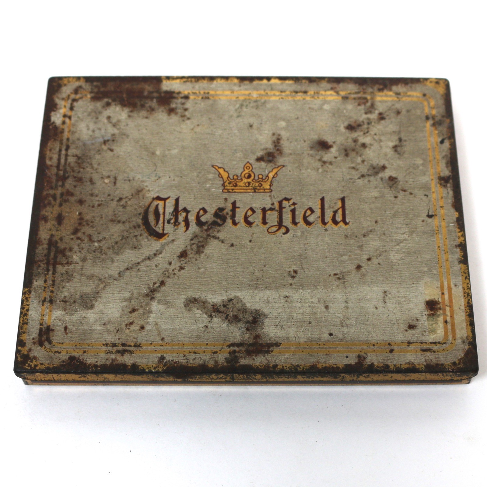Vintage Chesterfield Cigarette Tin • Tobacco Advertising