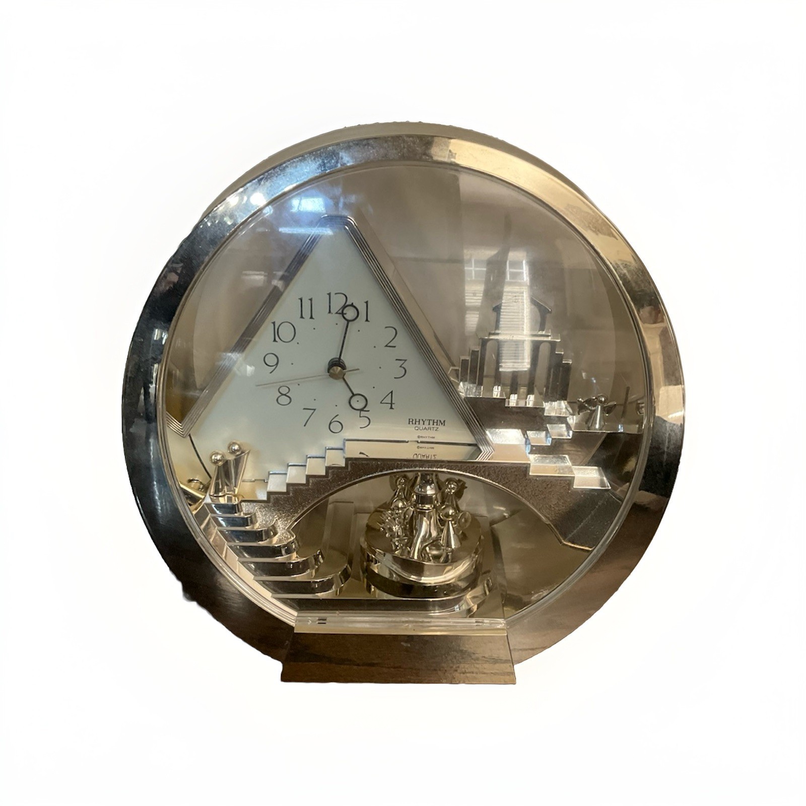 Rhythm Stairway To Heaven Quartz Clock Animated FULLY WORKING Automated Angels