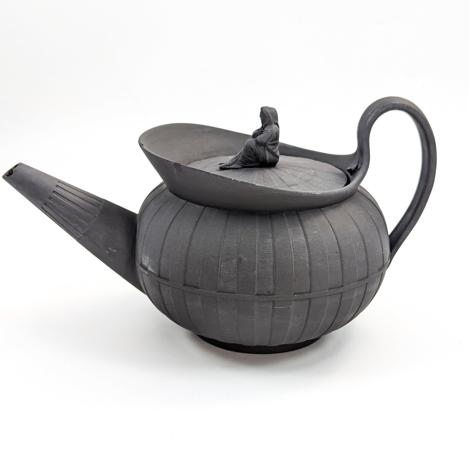 Antique Wedgwood Black Basalt Teapot, c. 1790