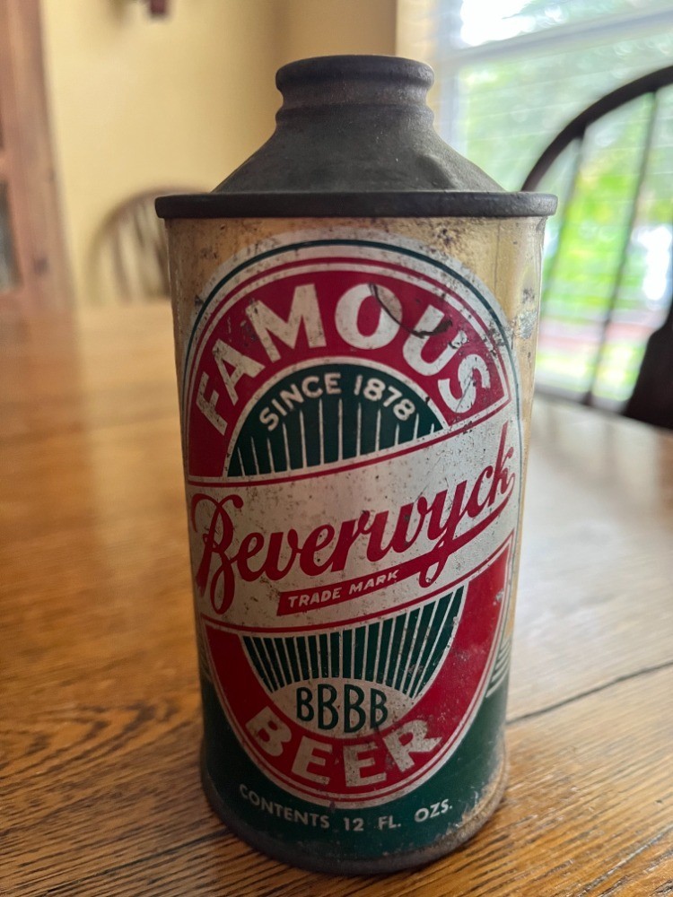 Vintage Beverwyck Beer Cone Top Can