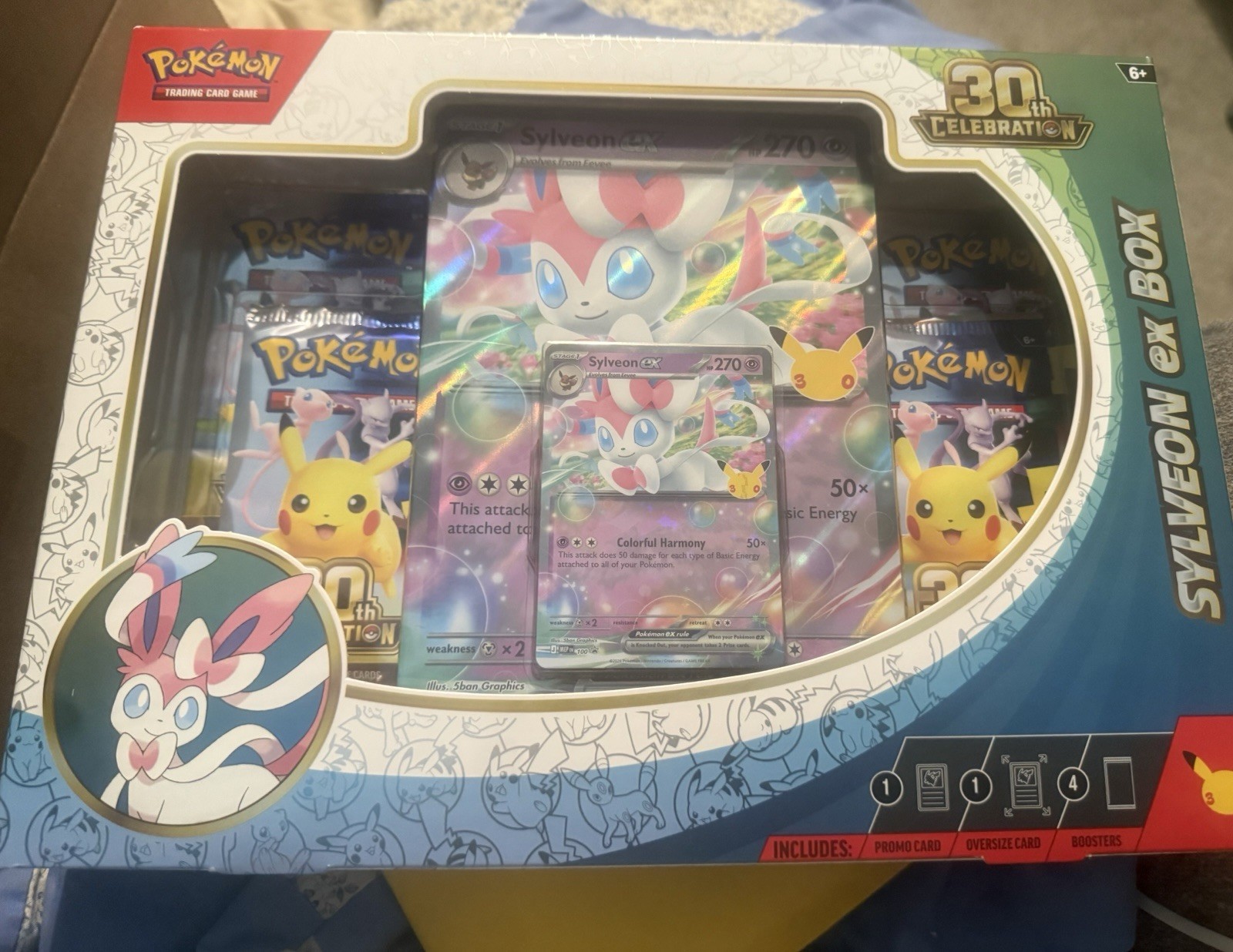 Pokemon TCG: 30th Celebration Sylveon ex Box NEW PERFECT
