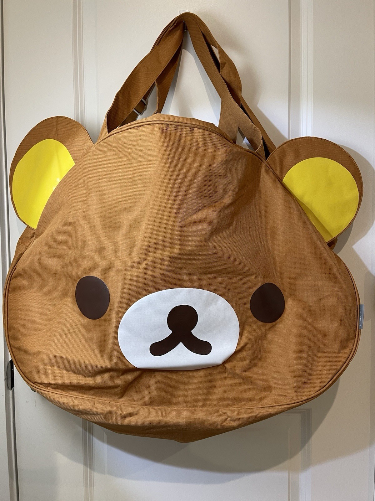 Rilakkuma Bag 2012 NWOT San-X Jumbo Duffel Face Travel Weekender Shoulder 2ft.